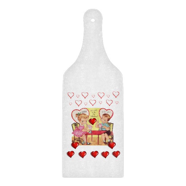 Glass Cutting Board Valentine's Day (Front)