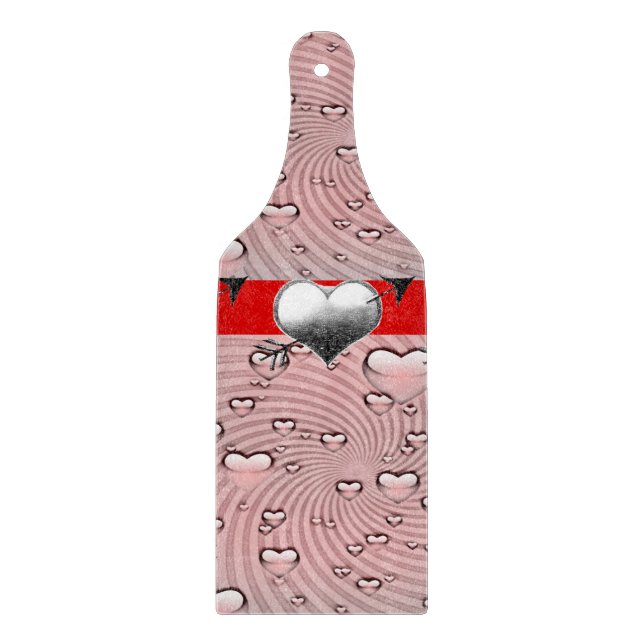Glass Cutting Board Valentine's Day (Front)