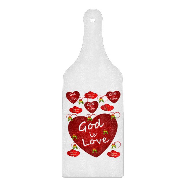 Glass Cutting Board Valentine's Day (Front)
