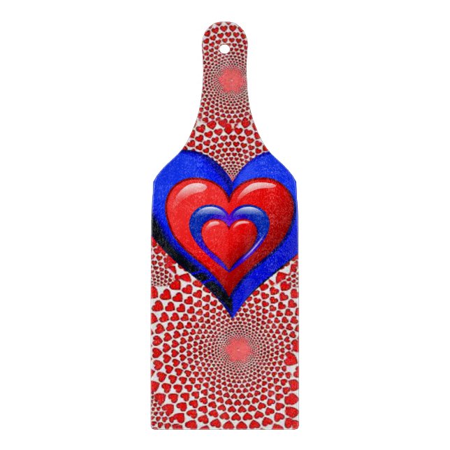 Glass Cutting Board Valentine's Day (Front)