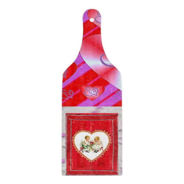 Glass Cutting Board Valentine's Day (Front)