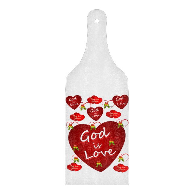 Glass Cutting Board Valentine's Day (Front)