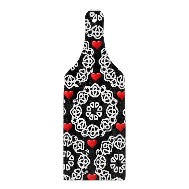 Glass Cutting Board Valentine's Day (Front)