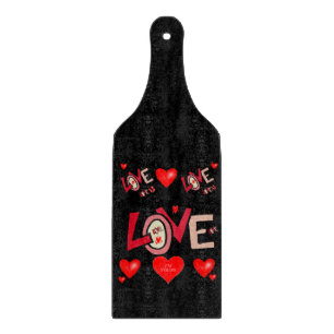 Glass Cutting Board Valentine's Day