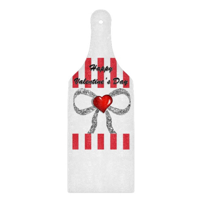 Glass Cutting Board Valentine's Day (Front)