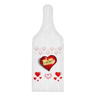Glass Cutting Board Valentine's Day