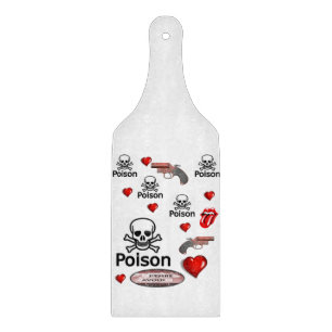Glass Cutting Board Valentine's Day Poison