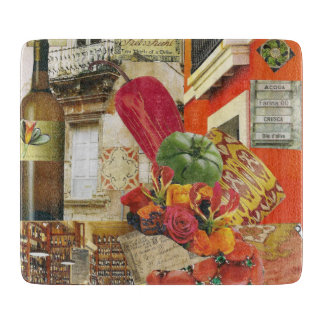 Glass Cutting Board with Chilli Pepper
