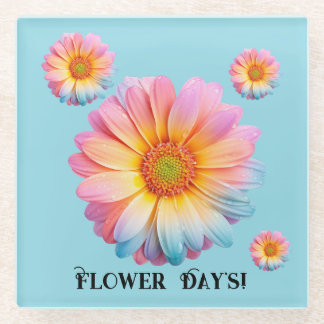 Glass Daisy Coaster's (Flower Day's) Coaster