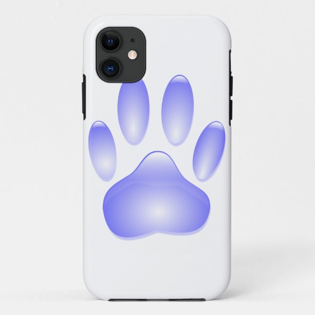 Glass Dog Paw Print Case-Mate iPhone Case (Back)