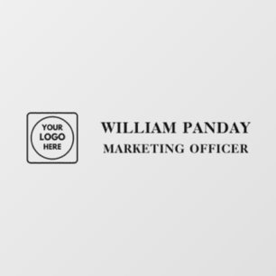 Glass Door Logo Transparent Biz door sign