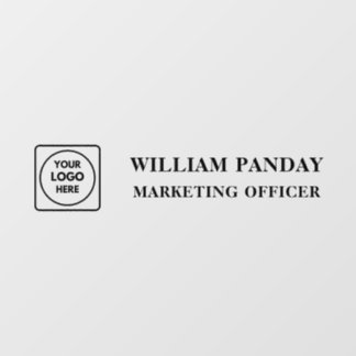 Glass Door Logo Transparent Biz door sign