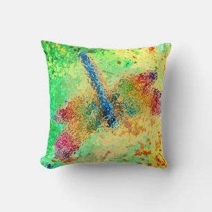 Glass Dragonfly (yellow) Cushion