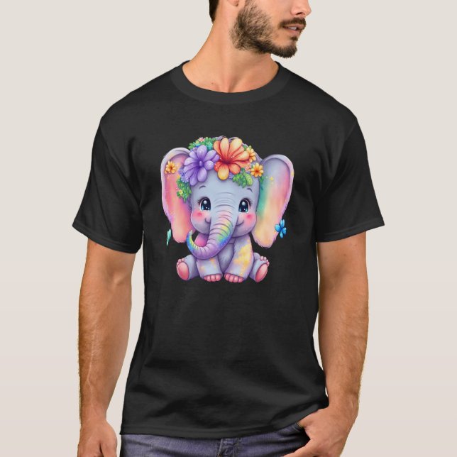 Glass Elephant Ladie Save Elephant Kindness Women T-Shirt (Front)