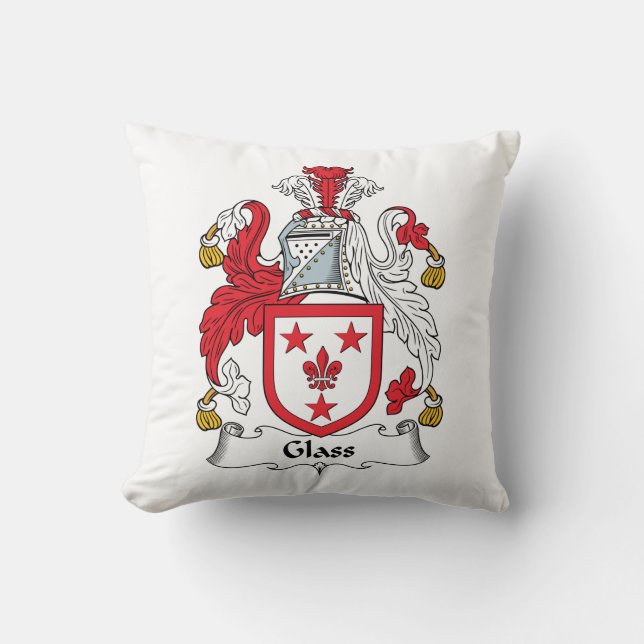 Glass Family Crest Cushion (Front)