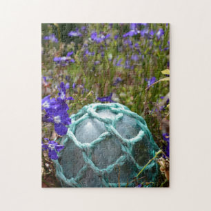 Glass Fishing Float And Flowers Jigsaw Puzzle