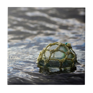 Glass Fishing Float Portrait Tile
