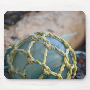 Glass Fishing Float, Vertical Mouse Mat