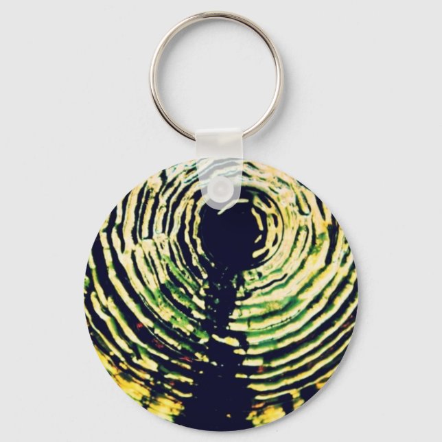 Glass Flower Key Ring (Front)