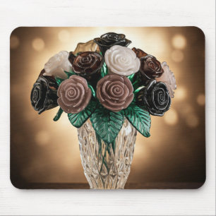Glass Flowers Mouse Mat