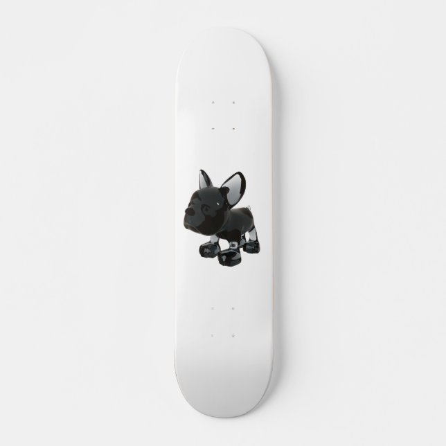 Glass French Bulldog Skateboard (Front)