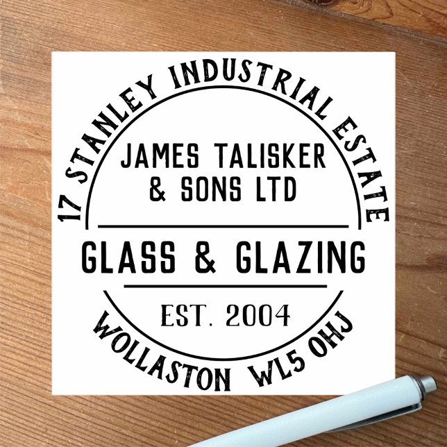 Glass & Glazing Rubber Stamp (Creator Uploaded)
