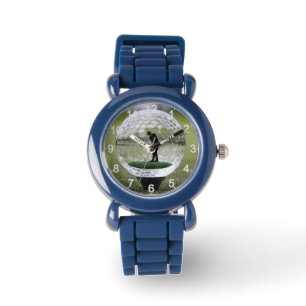 Glass Golf Ball With Golf Player Inside, Watch
