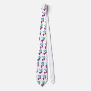 Glass Grapes Tie