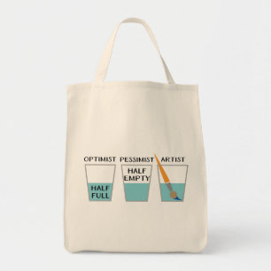 Glass Half Full Artist Tote Bag