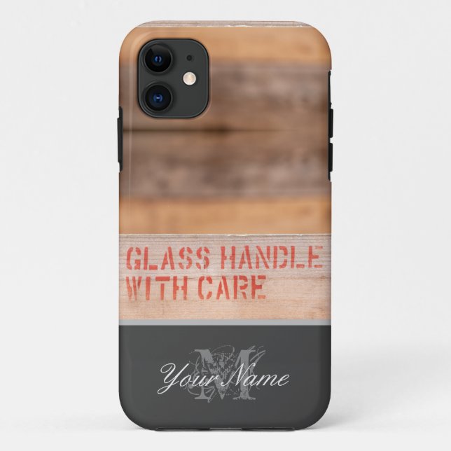 Glass! Handle with care! Case-Mate iPhone Case (Back)