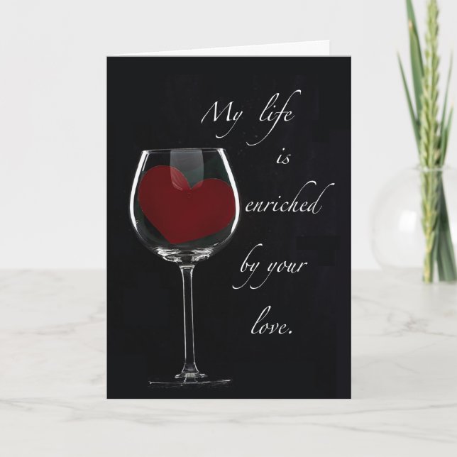 Glass Heart, Valentine's Day Holiday Card (Front)
