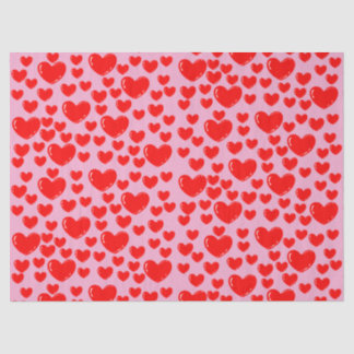 glass hearts tissue paper