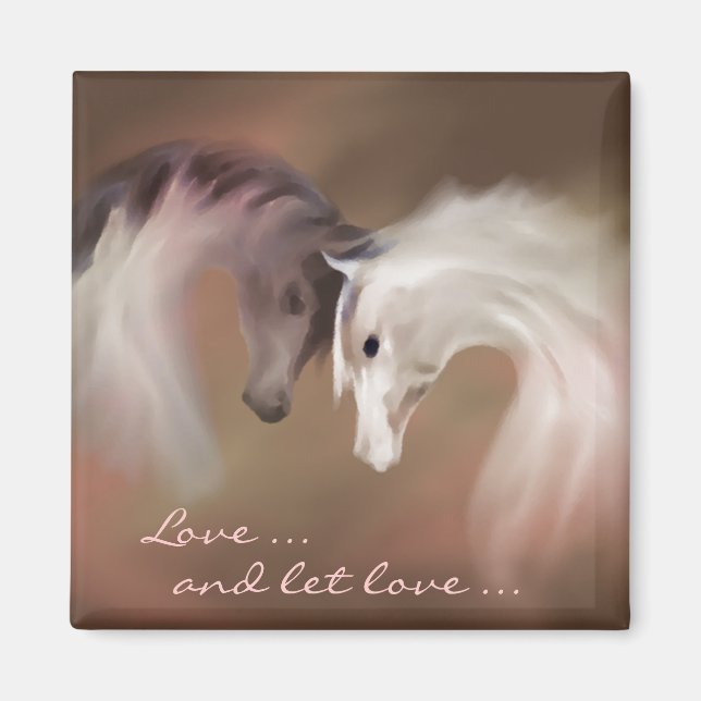 "Glass Horses, Love ..." ~ Magnet (Front)