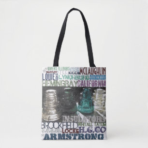 Glass Insulator Tote Bag Grocery Tote 
