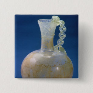 Glass jug, Roman, 3rd century 15 Cm Square Badge