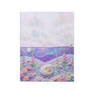 Glass Lamb Notepad