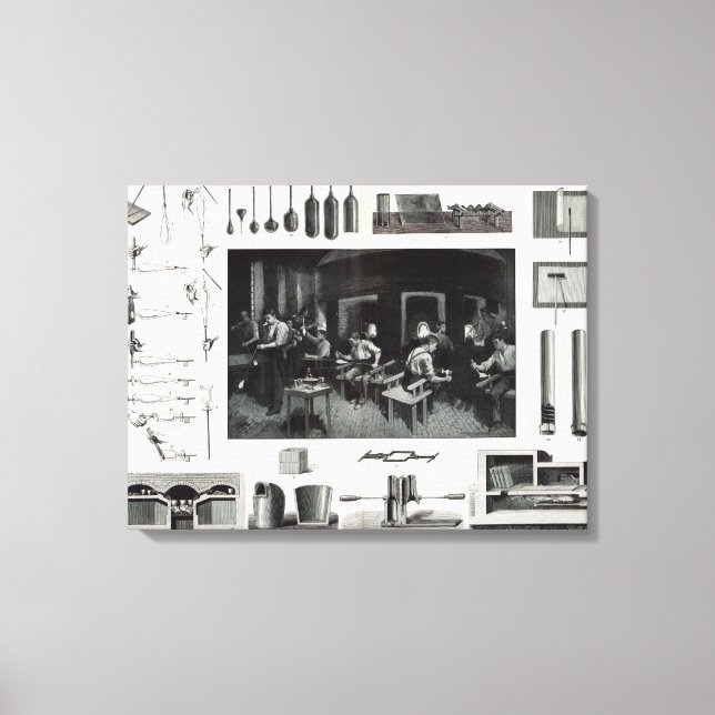Glass manufacture canvas print (Front)