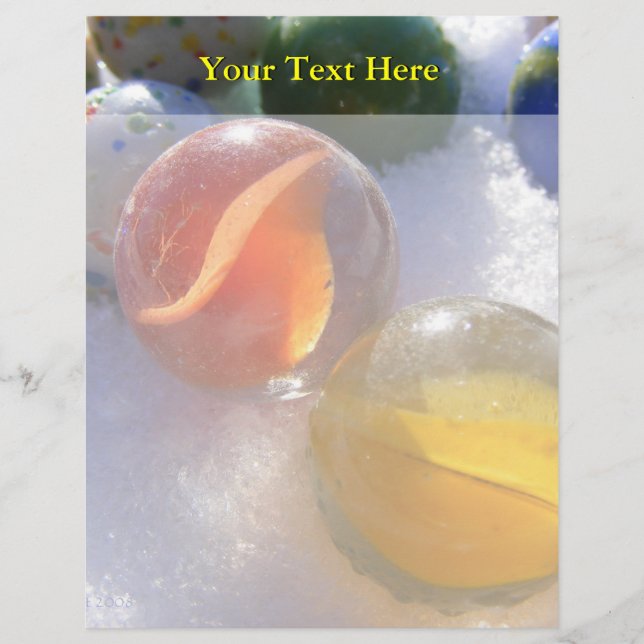 Glass Marbles Letterhead (Front)
