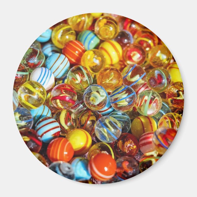 Glass Marbles  Magnet (Front)