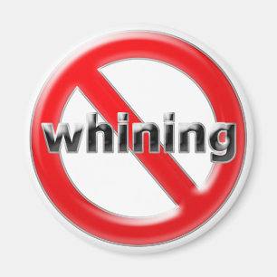 Glass No Whining Magnet
