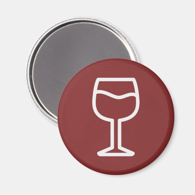 Glass o' Wine Magnet (Front/Back)