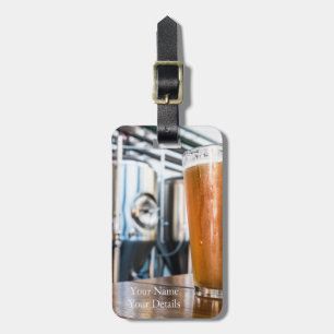 Glass of Beer at Microbrewery Luggage Tag