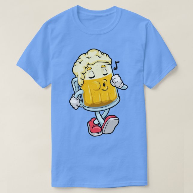 Glass of beer with Foam T-Shirt (Design Front)
