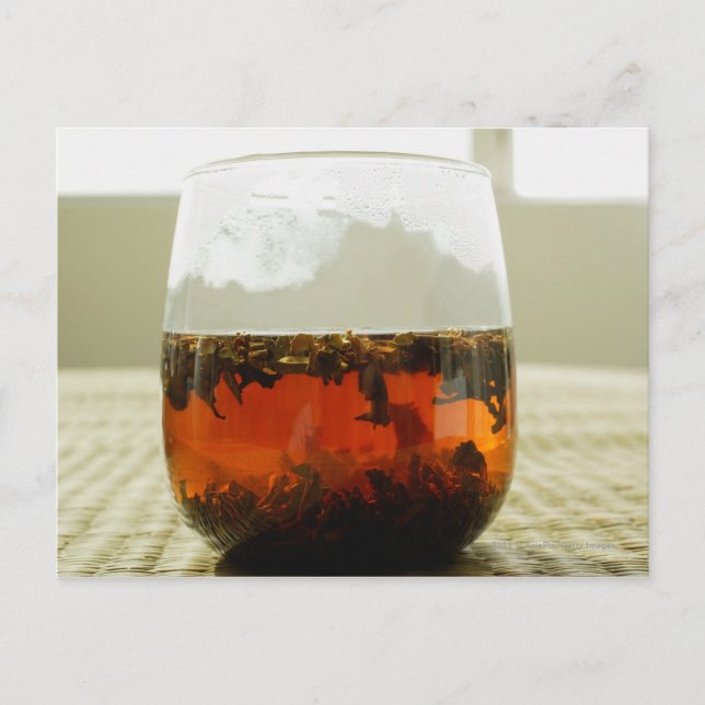 Glass of Chinese Tea Postcard (Front)