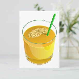 Glass Of Juice Invitations