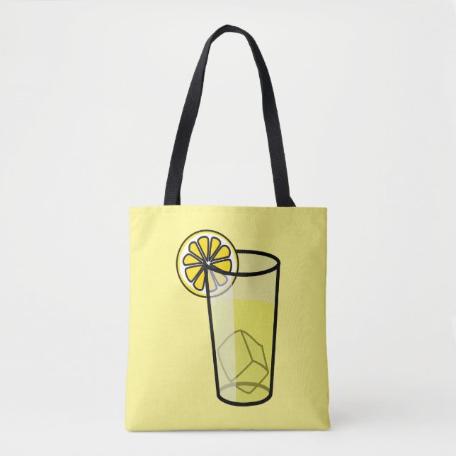 Glass of Lemonade Yellow Tote Bag (Front)