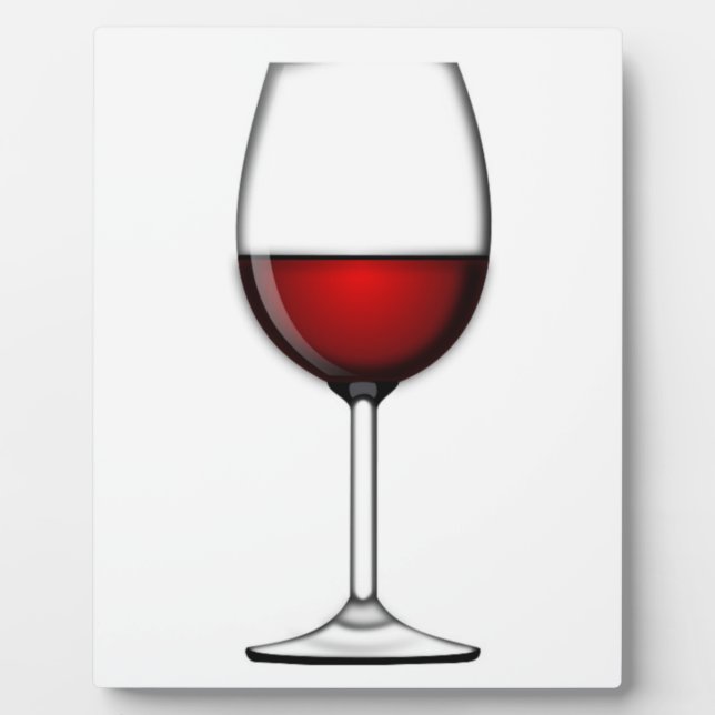 GLASS OF RED WINE PLAQUE (Front)