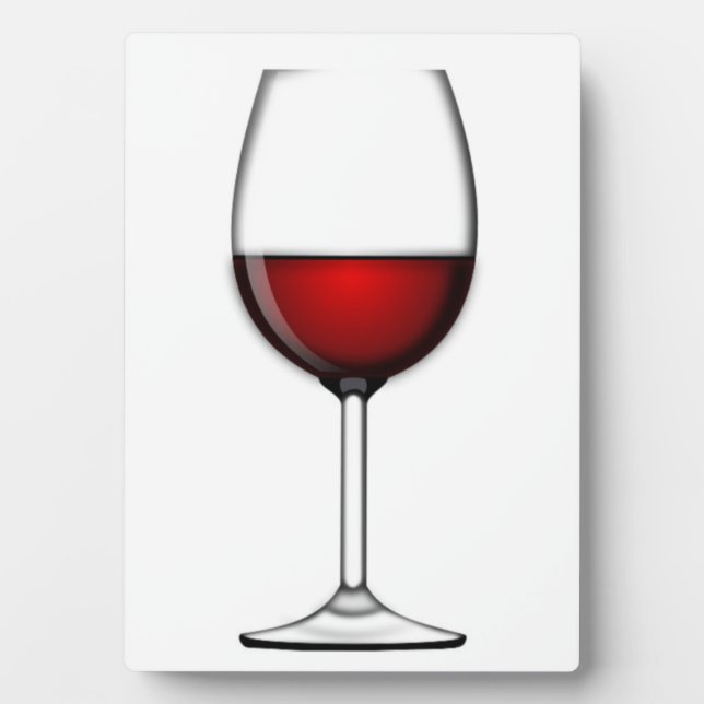 GLASS OF RED WINE PLAQUE (Front)