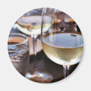 Glass Of White Wine Magnet