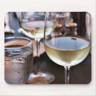 Glass Of White Wine Mouse Mat
